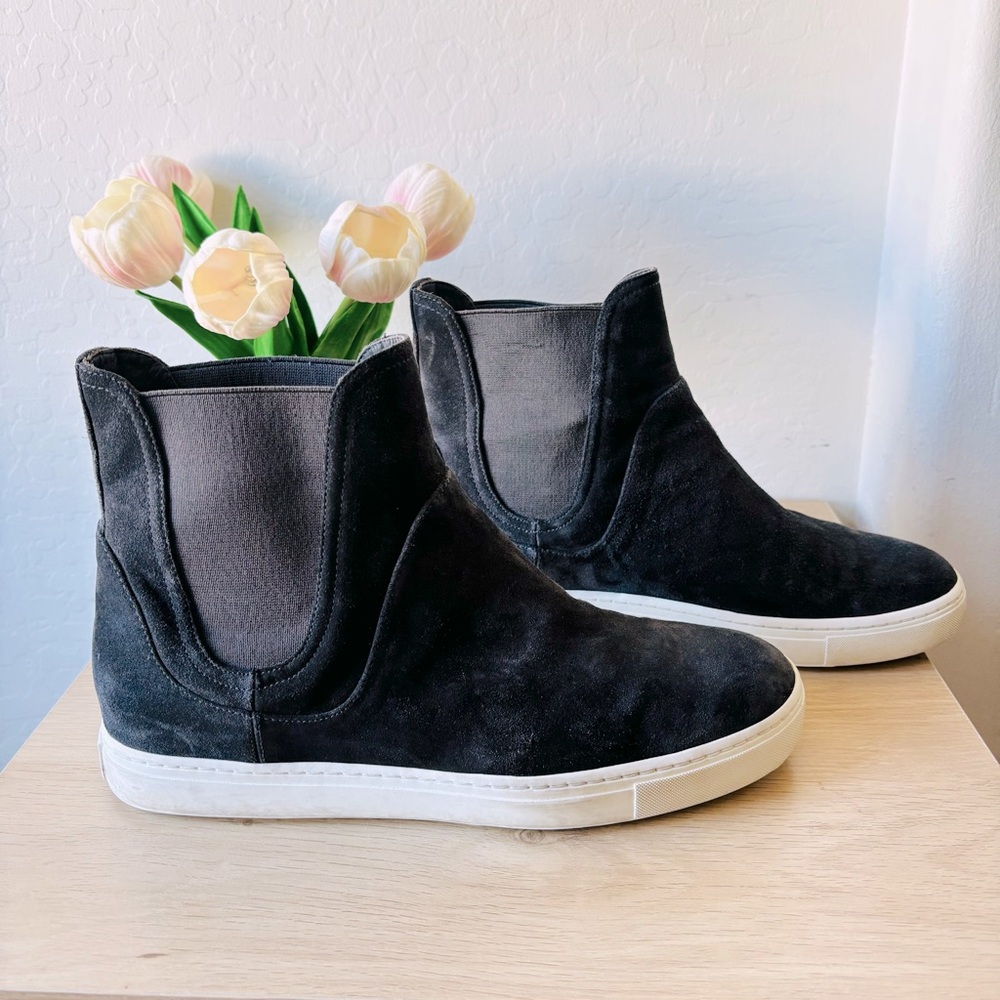 Vince Women’s Nira High-Top Suede Slip-On Sneakers - Picture 3 of 8